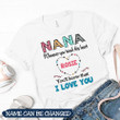 NANA when you touch this heart You'll know that I love you Personalized Name T-shirt NLA-16SH004