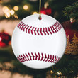 Baseball Christmas Circle Ornament (1 sided) tdh hqt-14dt005 Dreamship