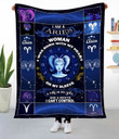 Gift To Woman Aries - Zodiac Sign Fleece Blanket tdh hqt-21dt008 Dreamship