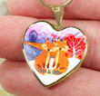Heart Necklace Custom Name Fox Love - NDT-18VN01 Dreamship 1 Size