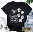 Personalized Dear Dad Thanks For Picking Up My Poop Dog Tshirt Dreamship