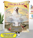 Custom Dog Photo Names & Date I'll Meet You In The Light Fleece Blanket 3D Printing Dreamship