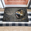 GONE FISHIN' CATCH YOU LATER WALLEYE PERSONALIZED Doormat Full Printing