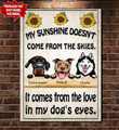 Personalized My Sushine Doent Come From The Skies Canvas hqt-15mq008 Dreamship