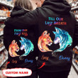 Pesonalized Till Our Last Breath Wolf and Lion Hoodie tdh | hqt-336 Hoodies Dreamship