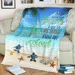 And Into The Ocecan I Go TO Lose My Mind Find My Soul Blanket HTT-21XT003 Dreamship Medium (50x60in)