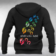 Girl & Horse Never walk alone Personalized names Hoodie 3D 3D Tee Art