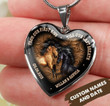 From our first kiss till our last breath horse necklace ntk-18nq050 Jewelry ShineOn Fulfillment