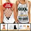 I Used To Be Cool Custom Cats And Name Cross Tank Top NVL-35TP010