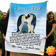 We're A Team Penguin Fleece Blanket tdh | custom-hqt-21mq012 Dreamship