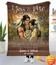 Personalized You And Me We Got This Native Fleece Blanket Dreamship