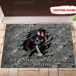 Personalized No Need To Knock We Know You're Here Skull Doormat Full Printing