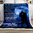 Gift For Your Wife Fleece Blanket tdh hqt-21dd010 Dreamship