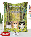 TIME SPENT WITH CATS IS NEVER WASTED PERSONALIZED QUILT NTP Dreamship