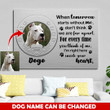 PERSONALIZED IMAGE AND TEXT DOG In Your Heart Canvas DHL-15TP001 Dreamship