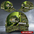 Bass Fishing Personalized name Cap nla-30vn011