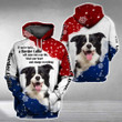 BORDER COLLIE will come into your life 3D Full Printing Hoodie Hoodie 3D 3D Tee Art