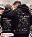 Personalized I Want To Spend With You The Rest Of My Life Skull Biker Couple Hoodie NVL-16DD19 Dreamship