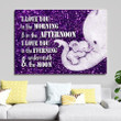 Mom And Daughter Canvas 3 Size Template NVL-15TQ001 Dreamship