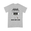PERSONALIZED DOG AND GIRL Girl with diamonds Standard T-shirt DHL-16VN03 Dreamship S Heather Grey