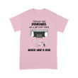 PERSONALIZED DOG AND GIRL Girl with diamonds Standard T-shirt DHL-16VN03 Dreamship S Light Pink