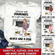 PERSONALIZED DOG AND GIRL Girl with diamonds Standard T-shirt DHL-16VN03 Dreamship