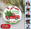 Christmas Truck Circle Ornament ntk-14tt001 (1 sided) Dreamship