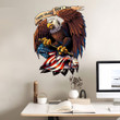 USA Flag Bald Eagle Cut Metal Sign tdh | hqt-49CT04