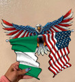 Nigeria Flag Eagle Cut Metal Sign hqt-49xt037