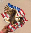 Eagle Flag Cut Metal Sign hp-49hl003