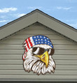 Eagle Flag Cut Metal Sign hp-49hl004