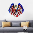 Filipino American Flag USA Eagle Cut Metal Sign HTT04JUN21TT15