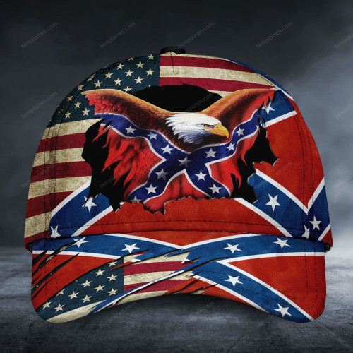 Eagle confederate flag classic caps