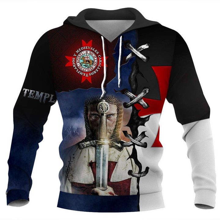 Knight templar hoodie 3D Full Printing