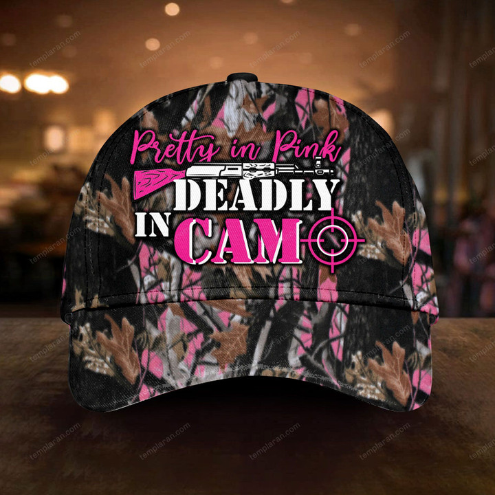Pretty In Pink Deadly In Camo Cap HTT-30NQ046