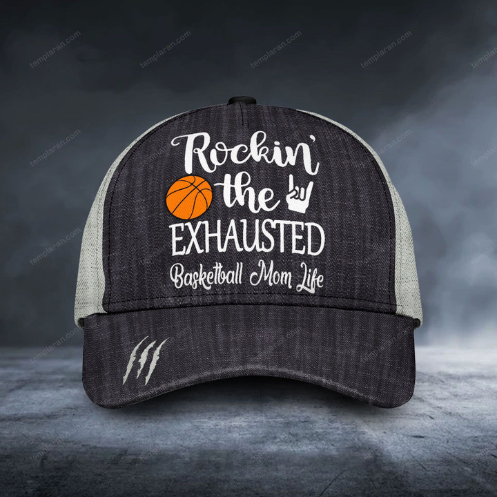 Rocking the exhausted mom life basketball classic caps
