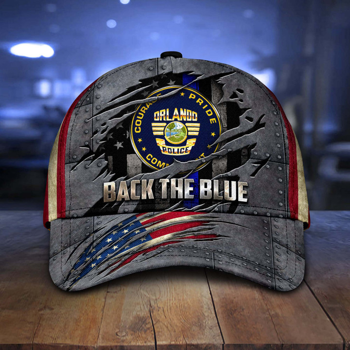 Back The Blue Orlando Police Department Cap tdh | HQT-30CT138