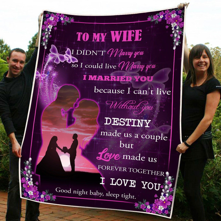 Gift For Your Wife Fleece Blanket tdh hqt-21sh002 Dreamship