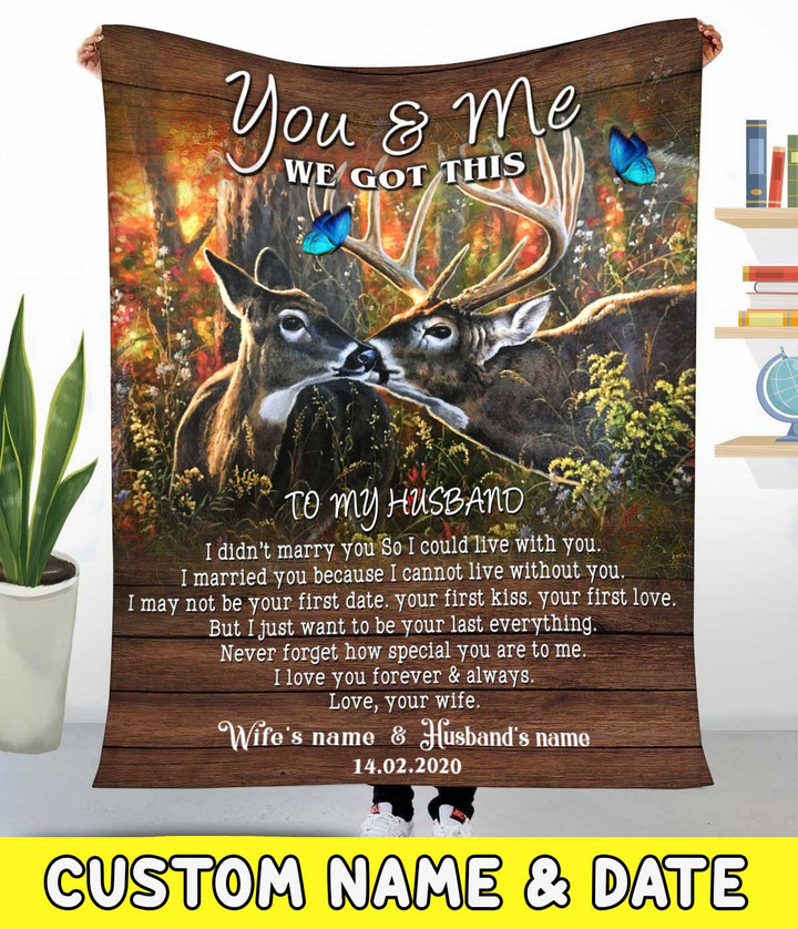 Personalized Fleece Blanket You And Me We Got This Dreamship