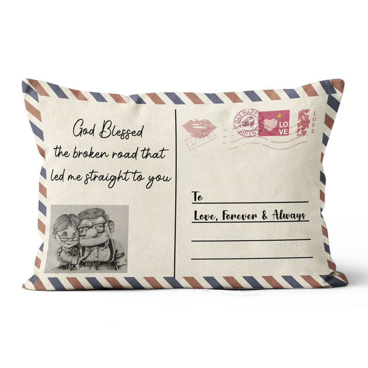 PERSONALIZED NAME Love Letter Pillow DHL-20TP003 Dreamship 13x19in