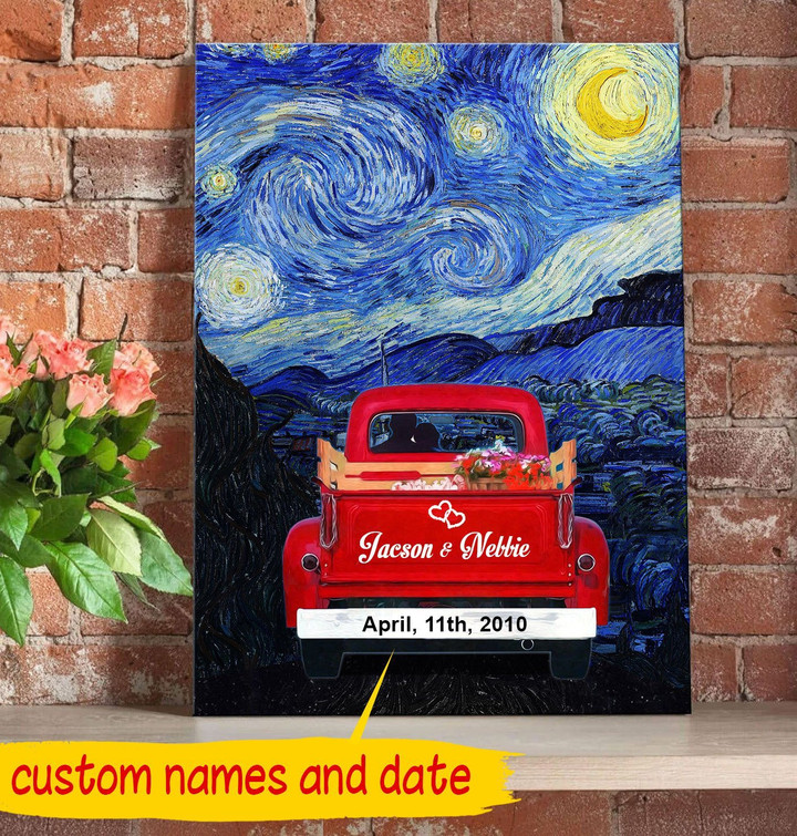 Personalized Starry Night Canvas Dreamship