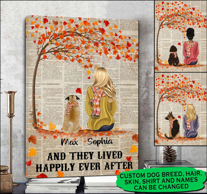 Personalized And They Lived Happily Ever After Canvas Dreamship