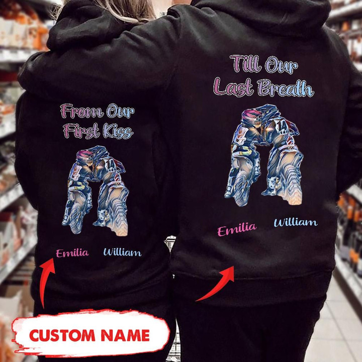 Personalized From Our First Kiss Till Our Last Breath Race Hoodie Dreamship