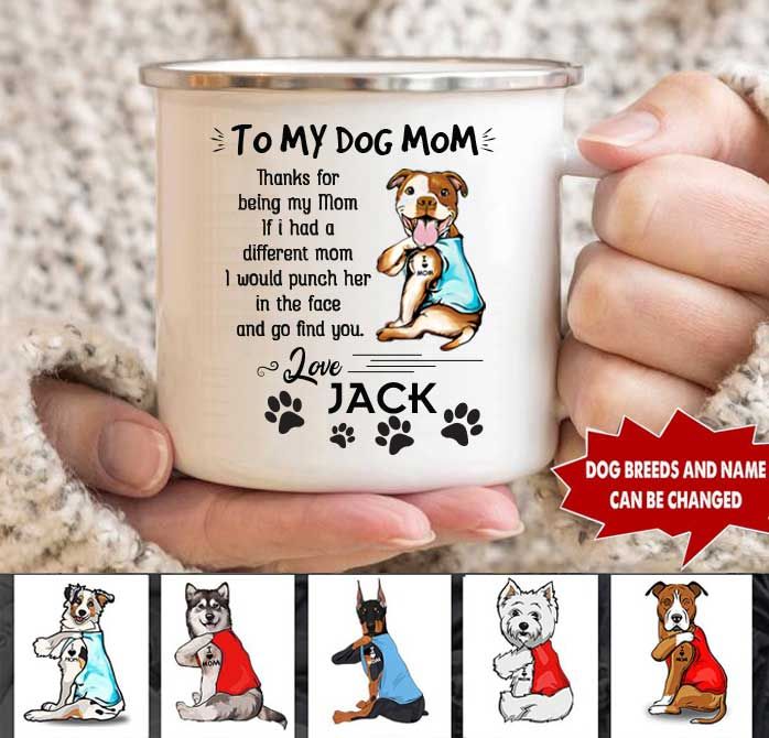 Personalized Dog Mom Funny Campfire Mug HP-32HL2 Dreamship