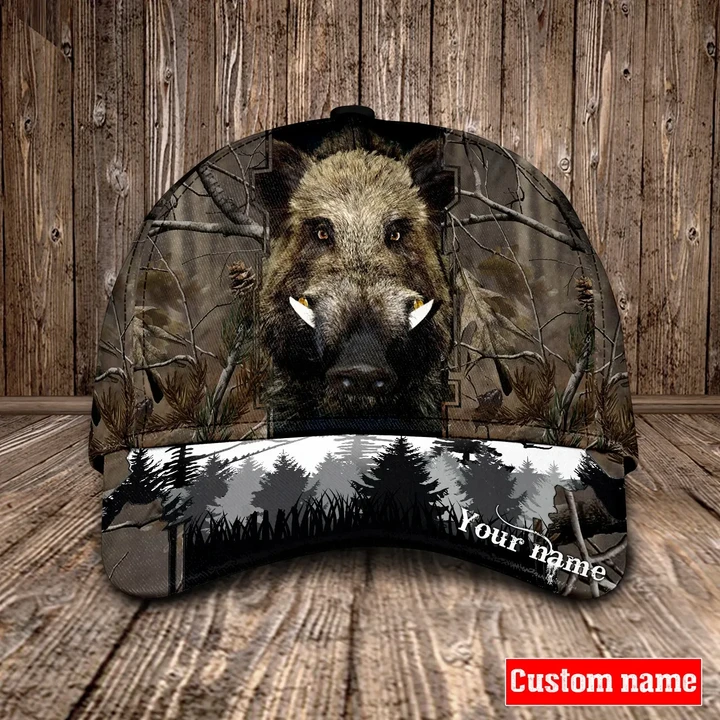 PERSONALIZED NAME BOAR HUNTING  Cap KNV-30DD232