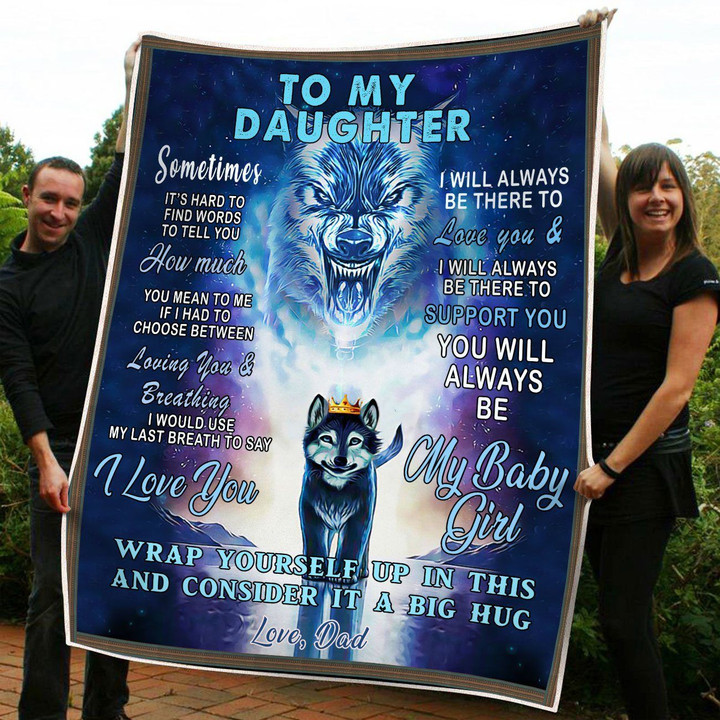 Gift To Daughter Fleece Blanket hqt-21dt001 Dreamship