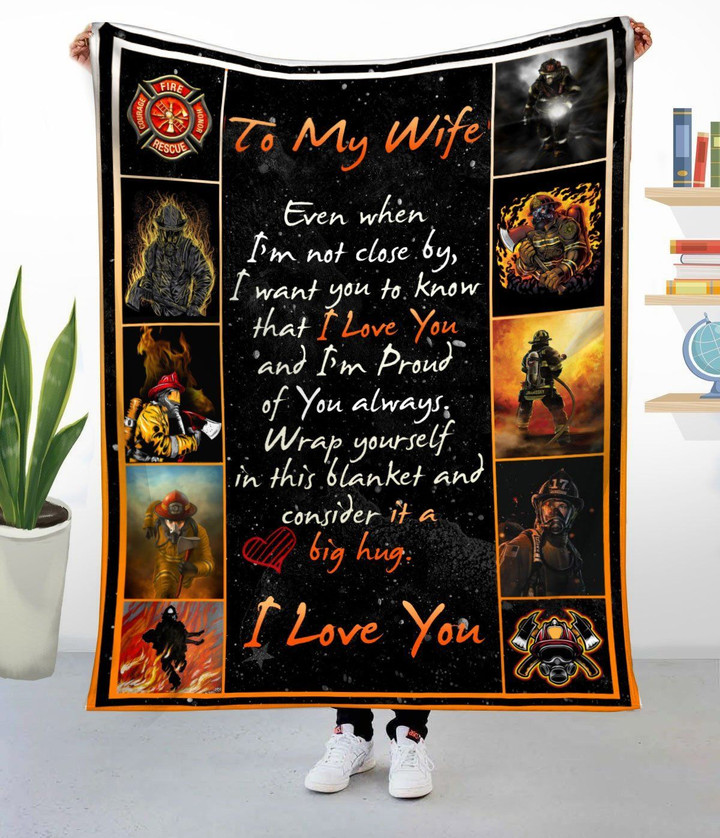 Gift For Your Wife - Firefighter Fleece Blanket HQT-21dd013 Dreamship