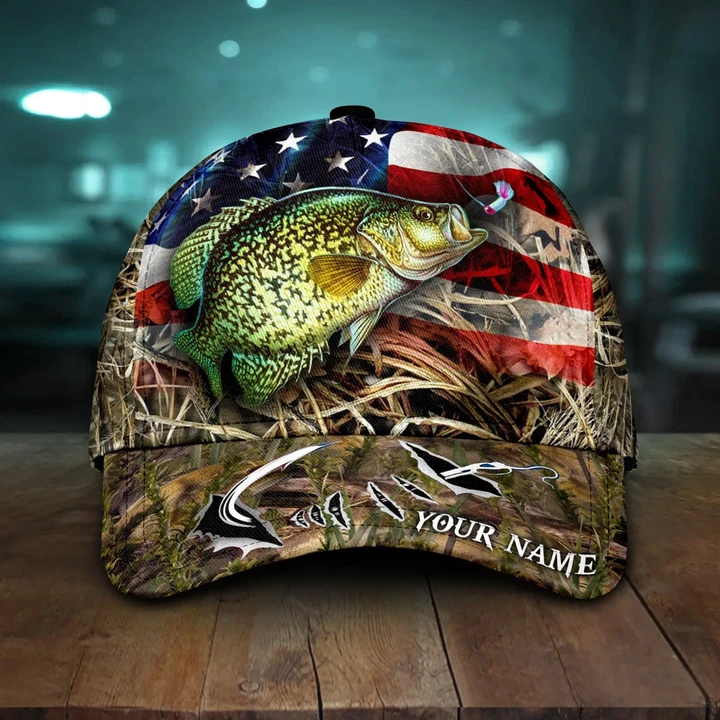 PERSONALIZED NAME crappie FISHING Cap KNV-30CT62