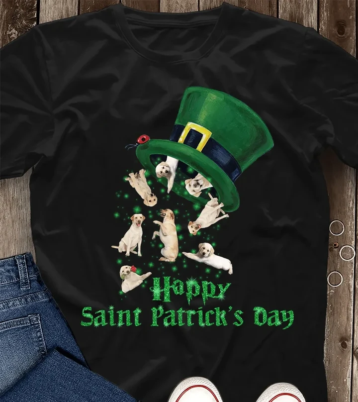 LABRADOR St.Patrick's Day Standard T-shirt DHL-16VA011 Dreamship S Black