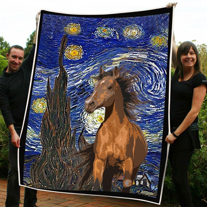 Arabian horse Fleece Blanket ntk-21nq007 Dreamship
